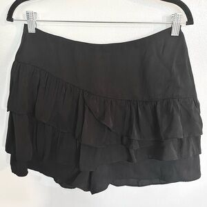 Black Ruffle Skirt